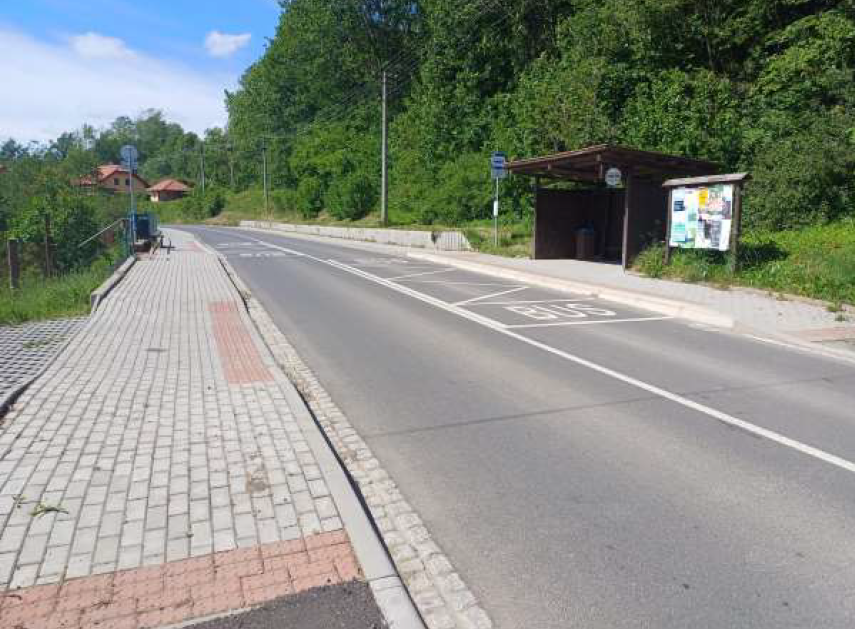 Fotografie k projektu Bezpečná doprava v obci Čistá – 1. etapa